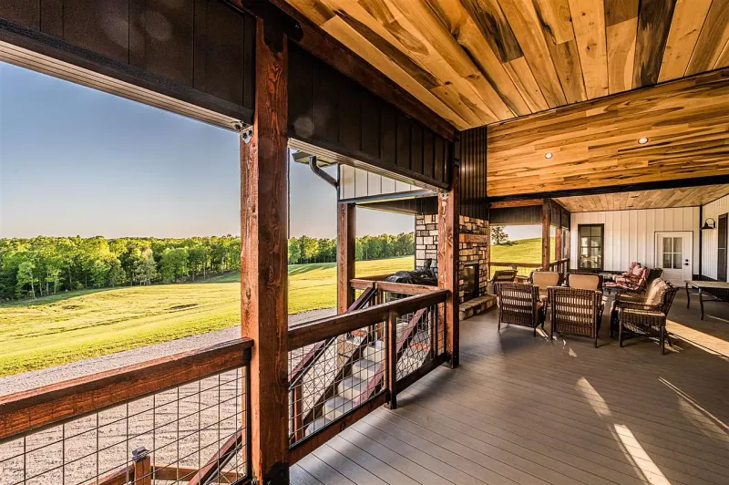 Tranquil outdoor patio at Tulip Hill